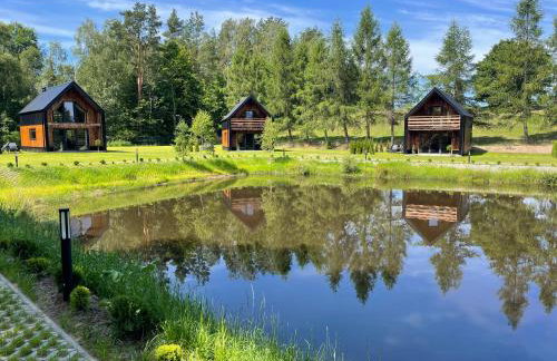 Przystanek Kistówko komfortowe domki z jacuzzi, staw wędkarski, kominek, las, przestrzeń - Foto 46