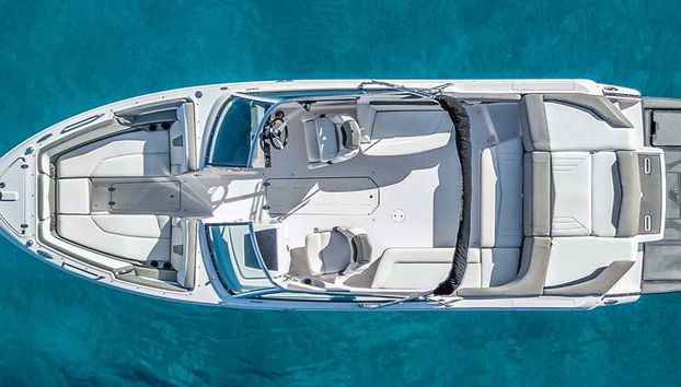 Vista aérea del barco