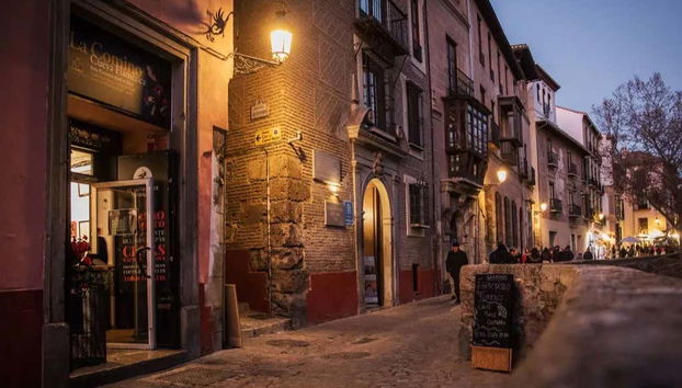 Exterior del tablao La Comino, en Granada