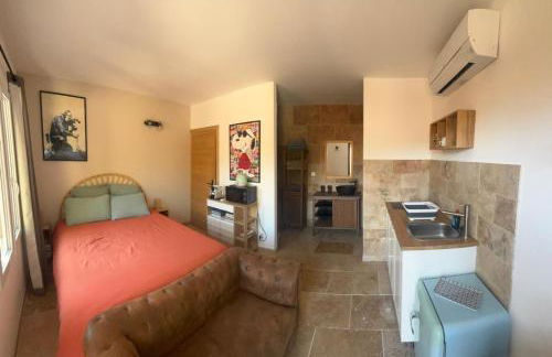 Studio cosy à Lagnes avec Piscine au milieu des oliviers - Foto 11