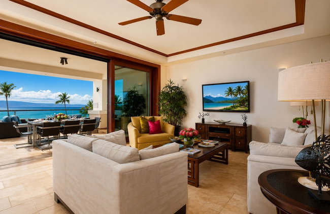 The Resort at Kapalua Bay Ocean View 3 BR Sleeps 8 Luxury Resort Living Complimentary Car with 6 Nights MON-1304 by KBM - Foto 149
