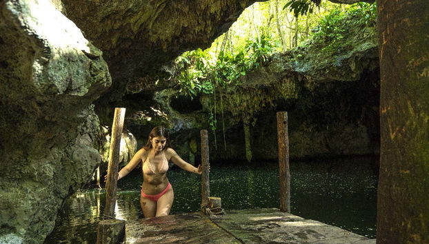 Take a dip in the cave