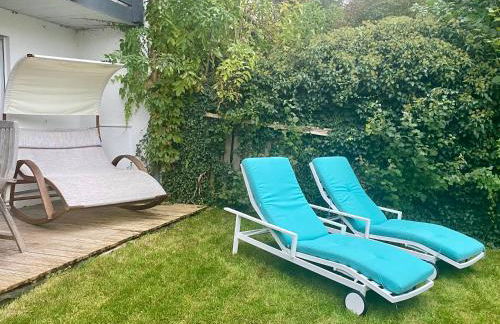 Gemütliche und voll ausgestatette 2 Zimmer Ferienwohnung am Wörthsee mit Terrasse, Grill, Schaukel, Doppelbett oder getrennte Betten fußläufig zu S-Bahn nach München und See, ideal zum Entspannen aber auch zum Arbeiten - Foto 5