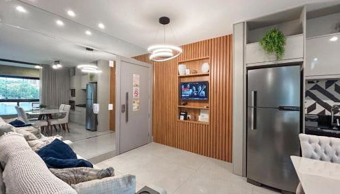 Estúdio Luxuoso no Vertigo com Smart TV na Cama - Foto 3