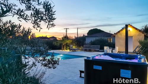 "Les Lièvres" House Air-conditioned Relaxation Oasis with Pool & Jacuzzi - Foto 5