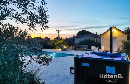 "Les Lièvres" House Air-conditioned Relaxation Oasis with Pool & Jacuzzi - Foto 5