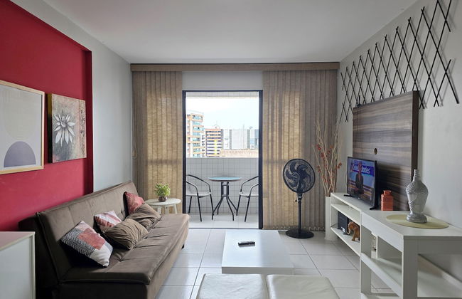 Apartamento na Ponta Verde, WiFi Rápida e Piscina no topo - Foto 8