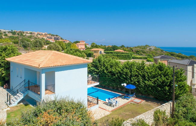 Skala Villa Blue Large Private Pool Walk to Beach Sea Views A C Wifi - 2824 - Foto 33