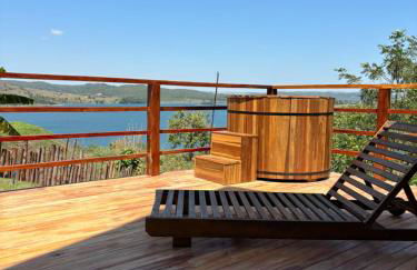 Chalé Recanto - ofurô, banheira, vista, cachoeira e lago em Alexânia - Foto 21