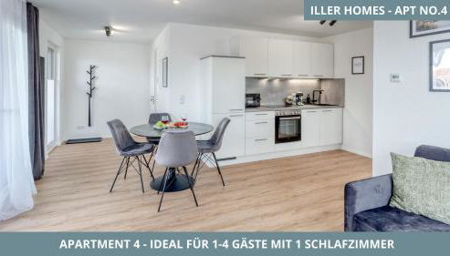 Iller Homes - 5 x Moderne Fewos je 1bis2 oder 1bis4 Pers mit Küche u Balkon - Parkplätze vorhanden - Foto 5, stove