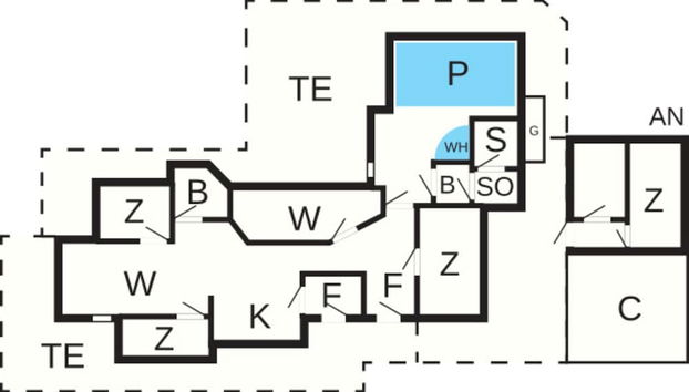 10 Person Holiday Home in Lokken - Photo 5, Plan d’étage
