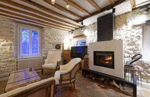 Maison du Passeur du XVIII siècle, classée, Authenticité et Confort avec Jardin SPA en option, proche Giverny, 1 heure de Paris - Foto 15