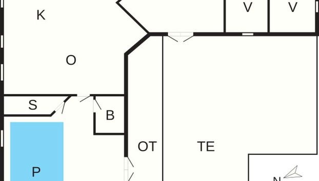 4 Star Holiday Home in Idestrup - Foto 5, Plano