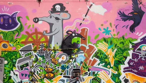 Veremos diferentes obras de arte urbana