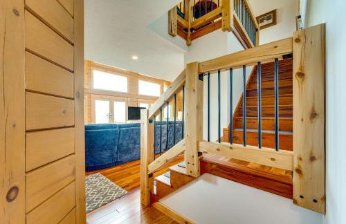 Mtn-View Deck Scenic Conway Log Cabin! - Foto 14