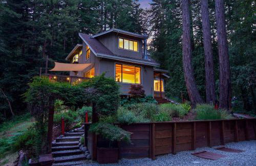 Redwood Oasis - Luxe Santa Cruz Cabin with Hot Tub - Foto 31