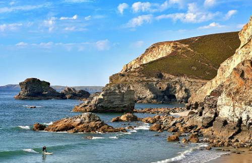 Chy Mena. South facing lodge with hot tub & views. - Foto 28