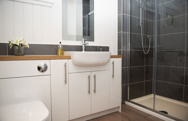 Super King Lodge-sleeps 2-hottub-sea View - Foto 19