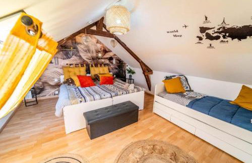 Maison familiale Terrasse Jacuzzi Parking sur place près d'Honfleur - Photo 25