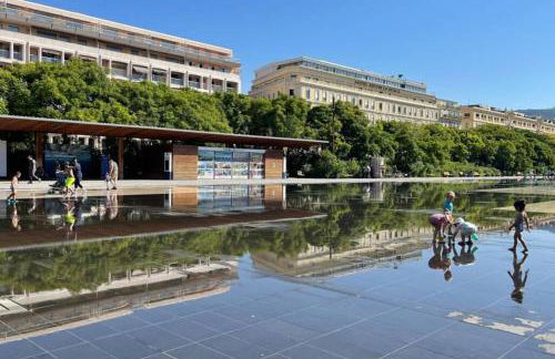 Spacious 3 BR flat Nice center - magnificent view - Foto 43