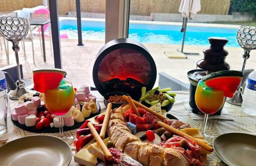 App jacuzzi & piscine privée - loveroom - Suite Emeraude - Foto 12