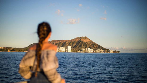 Enjoying the boat ride