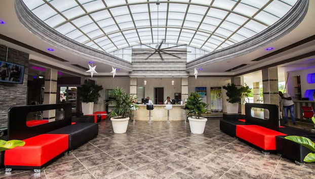 Mostrador de check-in y check-out