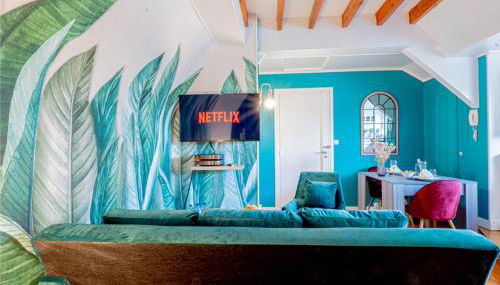 Le Cocon de la Cathédrale - Hypercentre Evreux - Jungle Chic - Vue sur l'Iton et Cathédrale - Foto 4