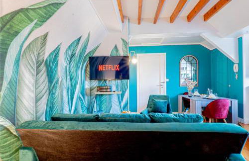 Le Cocon de la Cathédrale - Hypercentre Evreux - Jungle Chic - Vue sur l'Iton et Cathédrale - Foto 4