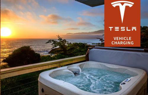 Magnificent Oceanview by OceanviewHotTubs Oceanfront! Shelter Cove, CA Tesla EV station - Foto 1