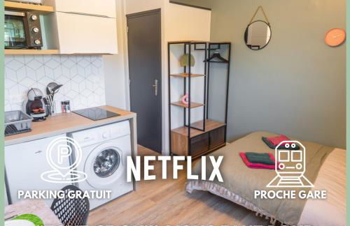 L'Exotique - Parking I Netflix I Gare I WIFI TRÈS HAUT DÉBIT - Calme & Cosy - Foto 1