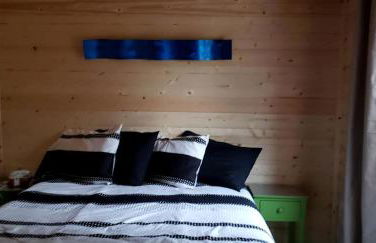 One Bedroom Log Cabin for Family and Pet Friendly Glamping in Pipe Creek, Texas - Foto 4