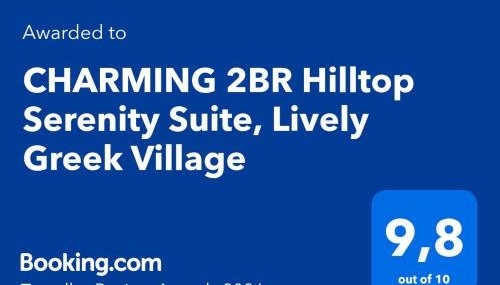 CHARMING 2BR Hilltop Serenity Suite, Lively Greek Village - Foto 2