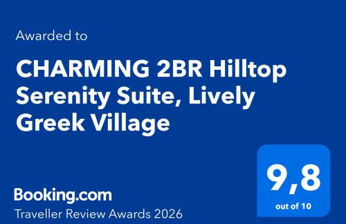 CHARMING 2BR Hilltop Serenity Suite, Lively Greek Village - Foto 2