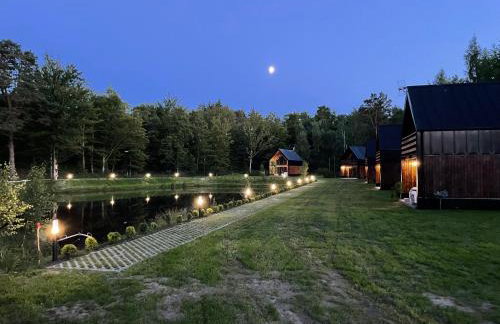 Przystanek Kistówko komfortowe domki z jacuzzi, staw wędkarski, kominek, las, przestrzeń - Foto 31