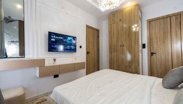 Lux Lekki Home w PS5 Balcony 24 7 Power Security - Foto 4, Habitación