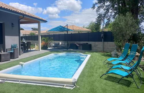 House in Margaux with Saltwater Pool & Vineyards - Foto 35