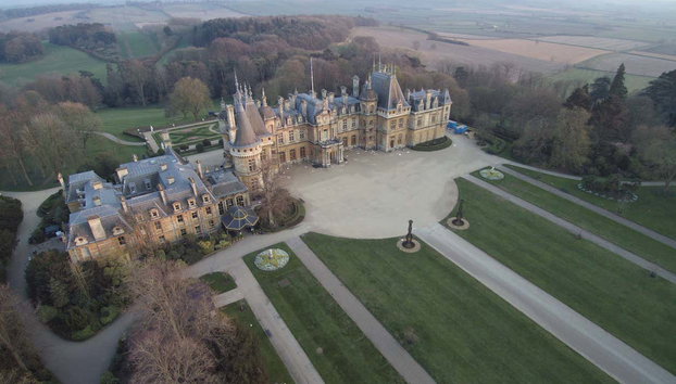 Entrada a Waddesdon Manor - Foto 3, Vista aérea de Waddesdon Manor