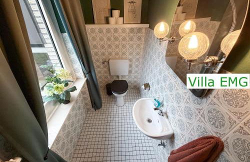 Ferienhaus Villa EMG Saerbeck nah Münster Riesenbeck Osnabrück mit Pool, Sauna, Garten für Familien Gruppen bis 23 Personen - Foto 32