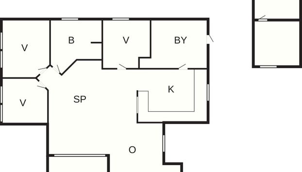 6 Person Holiday Home in Graested - Foto 2, Piantina