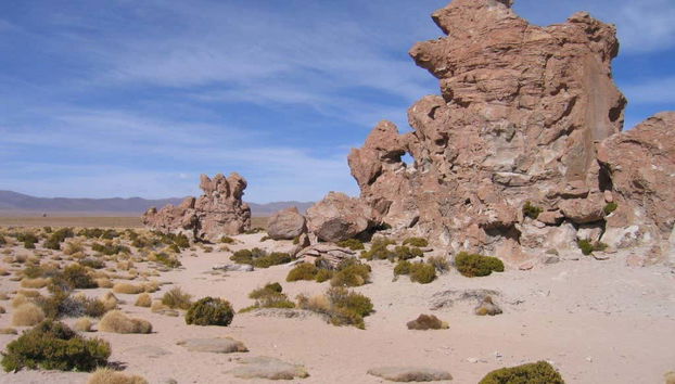 Valle de lava volcánica