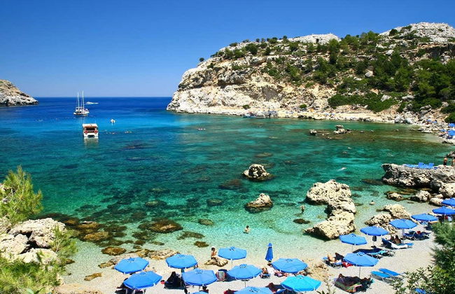 Balade en bateau le long des plages de Rhodes - Photo 3
