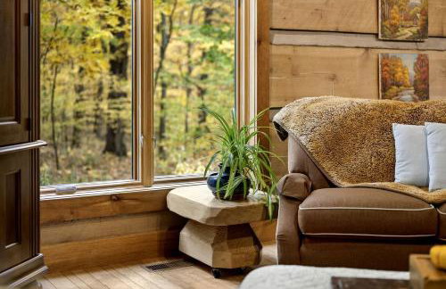 Impressive Log Cabin with Fireplace, Fire Pit and Hot-tub in Unionville, Indiana - Foto 12