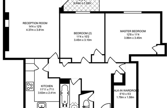 Stylish 2 Bed Between Camden Town & Primrose Hill - Foto 8