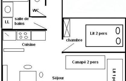 Résidence Le Sierra Nevada - 2 Pièces 4/5 pers - LE SIERRA NEVADA - 101SN-PLAGNE CENTRE MAE-9014 - Foto 8
