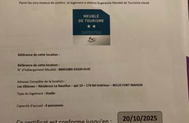 Les Obiones, vue latérale mer, Fort Mahon Plage, magnifique studio cabine 4p, avec balcon , parking privé gratuit, wifi, classé 2 étoiles, exposition plein sud en Baie de Somme - Foto 24