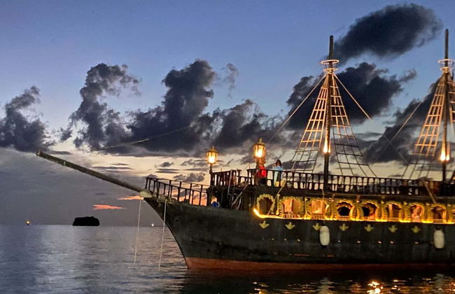 Avistamento de golfinhos ao entardecer - Foto 1