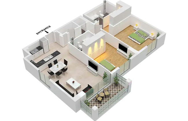 LUX The La Mer Luxury Burj View Suite 3 - Foto 15