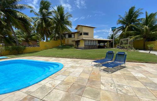 Casa à Beira Mar, piscina e 4 suítes na praia de Ipioca-Maceió-AL - Vila Ipioca - Foto 25