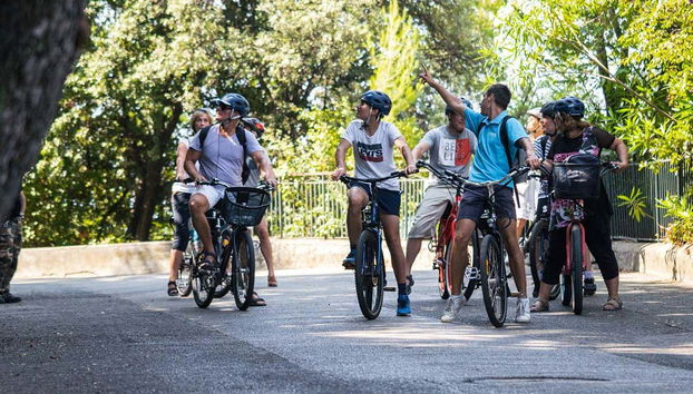 In bici a Villefranche-sur-Mer